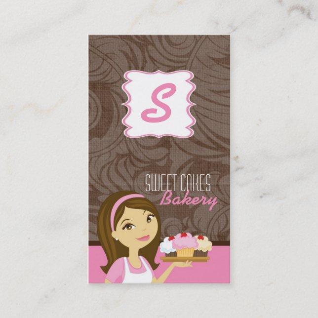 Cup Cakes Bakery Sweet Traitements Carte de visite (Devant)