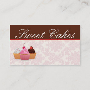 Cup Cakes Bakery Sweet Traitements Carte de visite