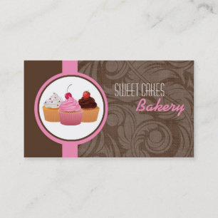 Cup Cakes Bakery Sweet Traitements Carte de visite
