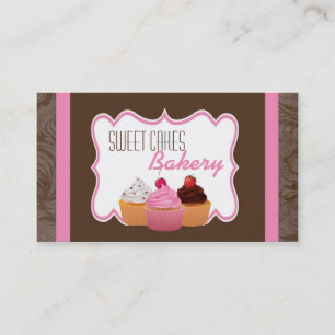 Cup Cakes Bakery Sweet Traitements Carte de visite