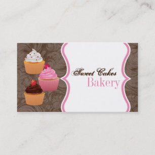 Cup Cakes Bakery Sweet Traitements Carte de visite
