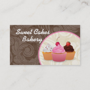 Cup Cakes Bakery Sweet Traitements Carte de visite