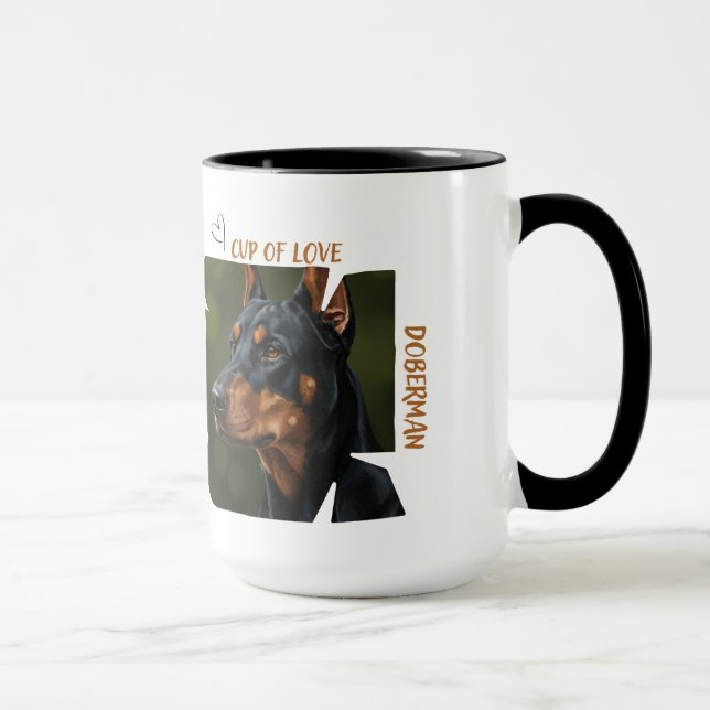 Cup of Love Dog Lover 15 oz Coffee Mug Gift Ideas (Droite)