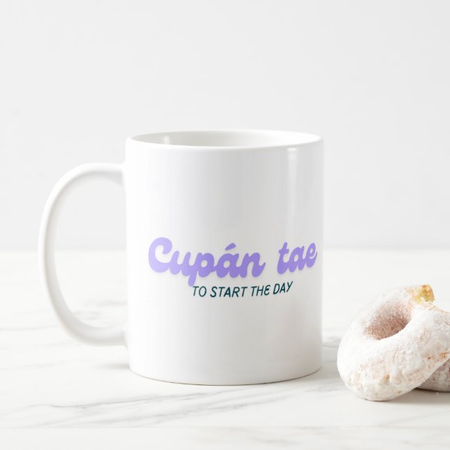 Cupán tae Irish Gaelic Tea Mug (Avec donut)
