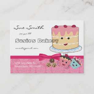 Cupcake and Cookery Carte de visite -