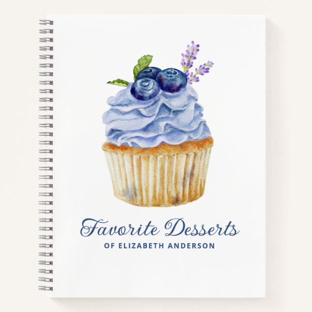 Cupcake Bakery Dessert Recette Carnet livre de cui (Devant)