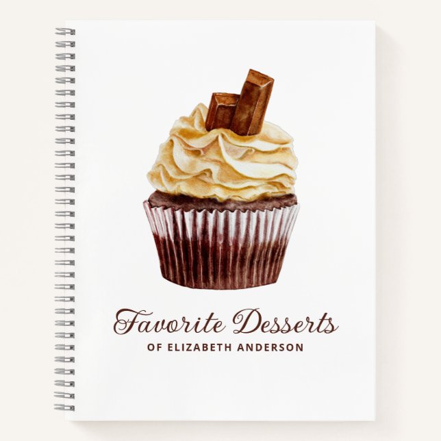 Cupcake Bakery Dessert Recette Carnet livre de cui (Devant)