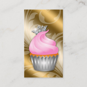 Cupcake Carte de visite Couronne Classy Or Bronze