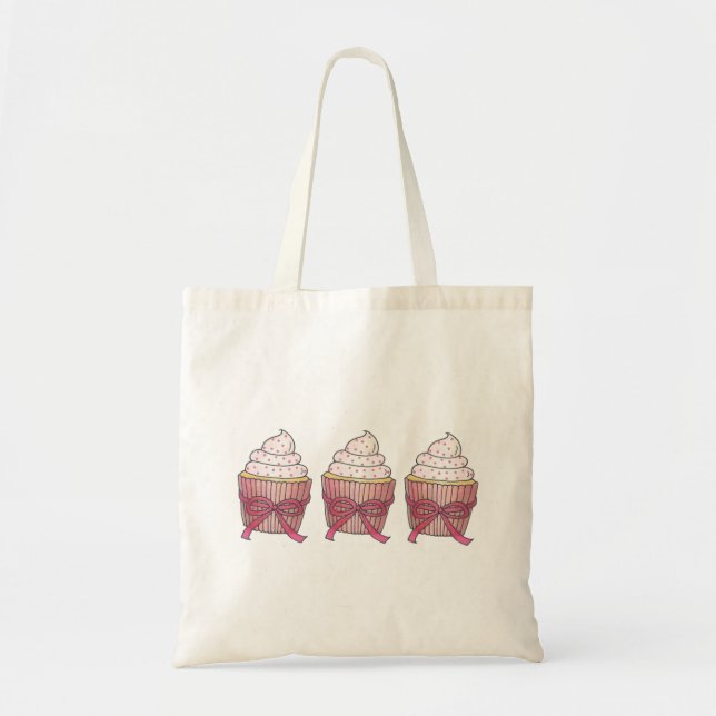 Cupcake Cupcake Rose Frosted Cupcake Dessert Sac f (Devant)