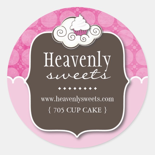 Cupcake décoratif | Stickers Chef pâtissier (Devant)