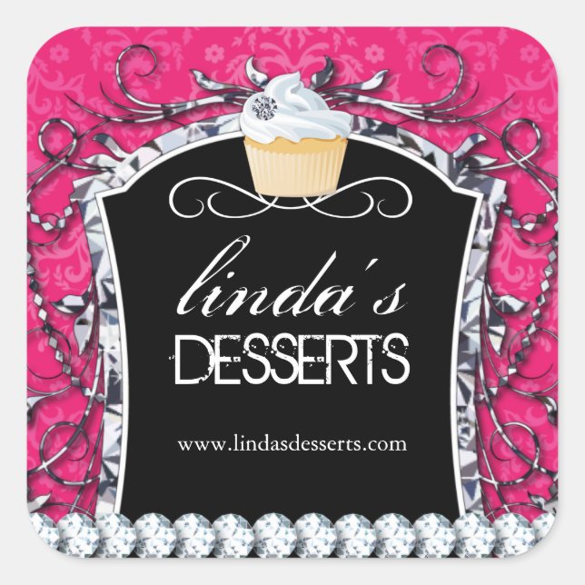 Cupcake Diva - Stickers Emballage (Devant)