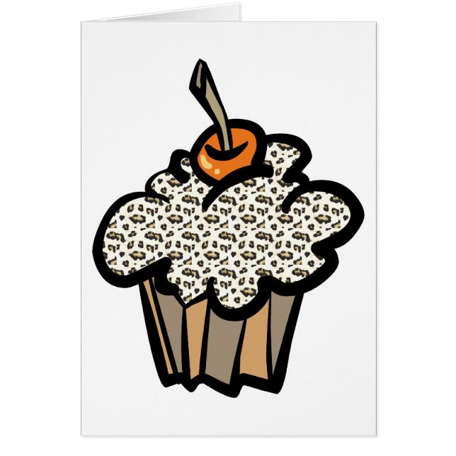 cupcake empreinte de léopard (Devant)