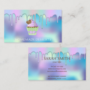 Cupcake Logo boulangerie Chef, Carte de visite mig