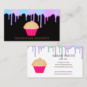 Cupcake Logo boulangerie Chef, Carte de visite mig