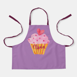 Cupcake NOM tablier de cuisson couleur violet