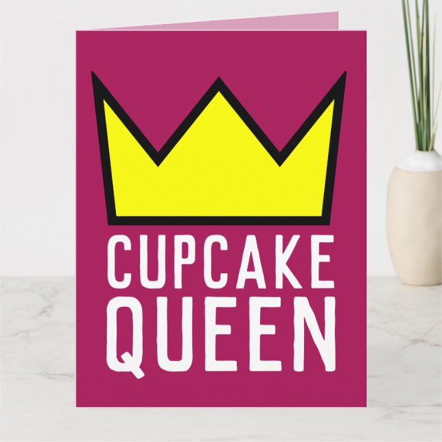 CUPCAKE QUEEN ANNIVERSAIRE, ADAPTÉ À LA CARTE DE F (Devant)