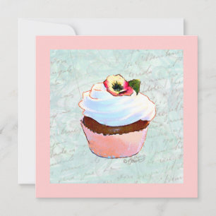 Cupcake rose chocolat français