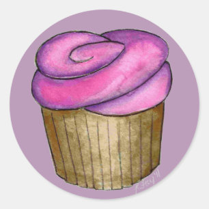 Cupcake rose Cupcake Cake Dessert Stickers de foie