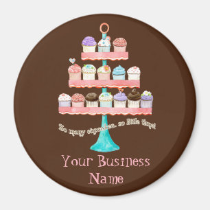 Cupcake Sweet Shoppe Magnets d'entreprise