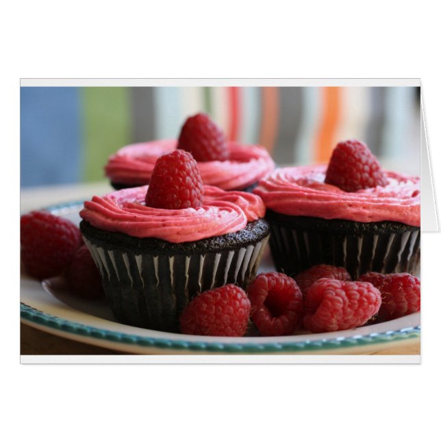 Cupcakes aux framboises (Devant horizontal)
