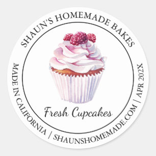 Cupcakes Baking étiquette moderne