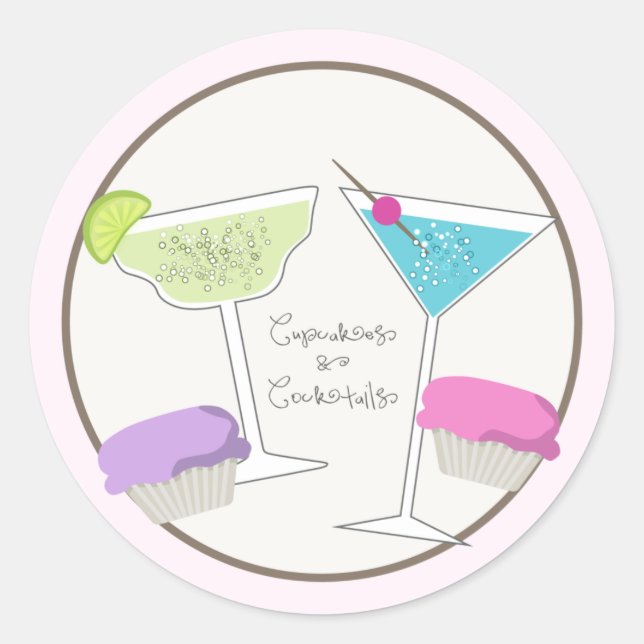 Cupcakes & Cocktails Stickers (Devant)
