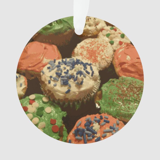 Cupcakes de Noël avec paillettes (devant)