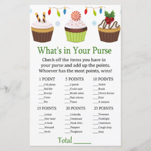 cupcakes de noël Ce qui est dans votre jeu de sacs