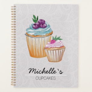 Cupcakes Et Fruits Motif Aquarelle