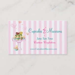 Cupcakes et Macarons Carte de visite