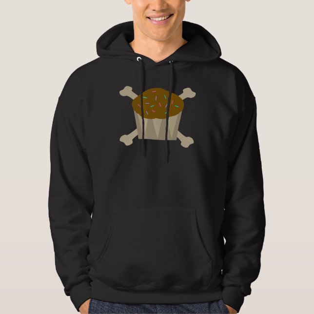 Cupcakes 'jusqu'au Sweat - shirt à capuche de la m (Devant)