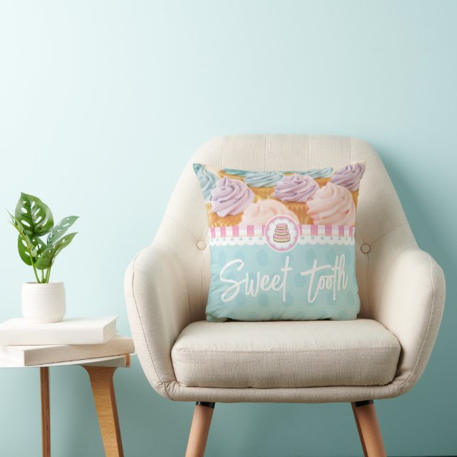 Cupcakes Lance Oreiller | Décor de boulangerie | G (Chaise)