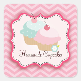 Cupcakes maison Étiquettes personnalisés