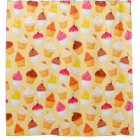 Cupcakes Motif rideau de douche