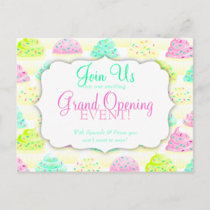 Cupcakes N Sprinkings Custom Grand Ouverture Carte