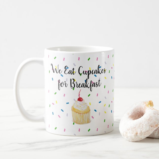 Cupcakes pour le petit déjeuner Café Mug (Avec donut)
