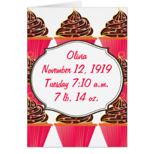 Cupcakes Roses Annonces Fille Bébé