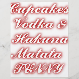 Cupcakes Rouge Vodka Hakuna Matata FUNNY.