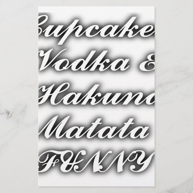 Cupcakes Vodka Hakuna Matata FUNNY (Devant)