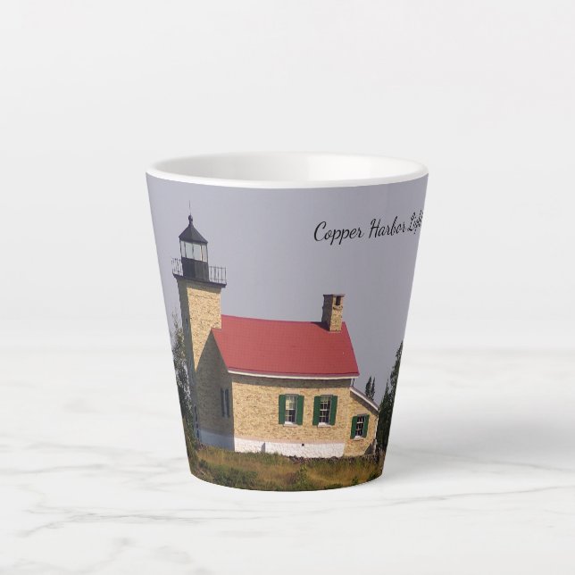 Cuper Harbour Lighthouse latte mug (Devant)