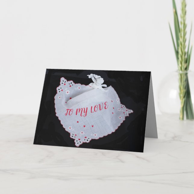 CUPID coeur mon amour sur la carte Saint Valentin (Devant)