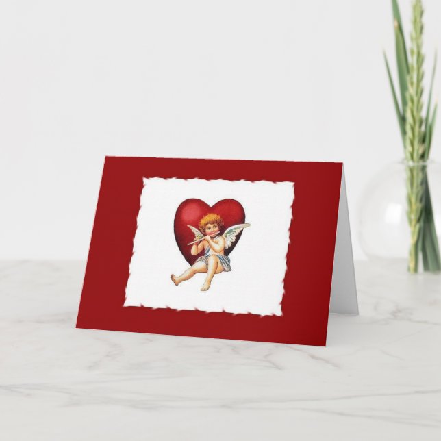 Cupid & Sa Flûte - Carte Valentine (Devant)