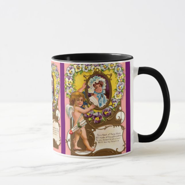 Cupid Vintage Valentine's Mug (Droite)