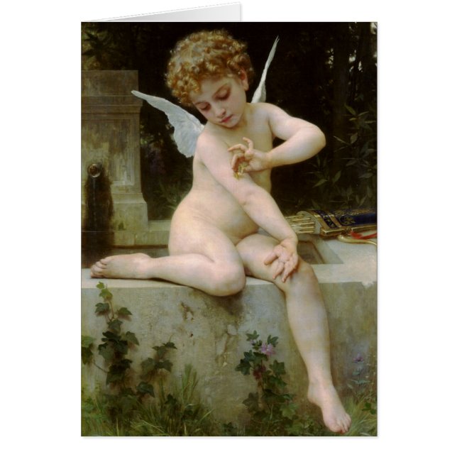 Cupidé avec un papillon (Devant)