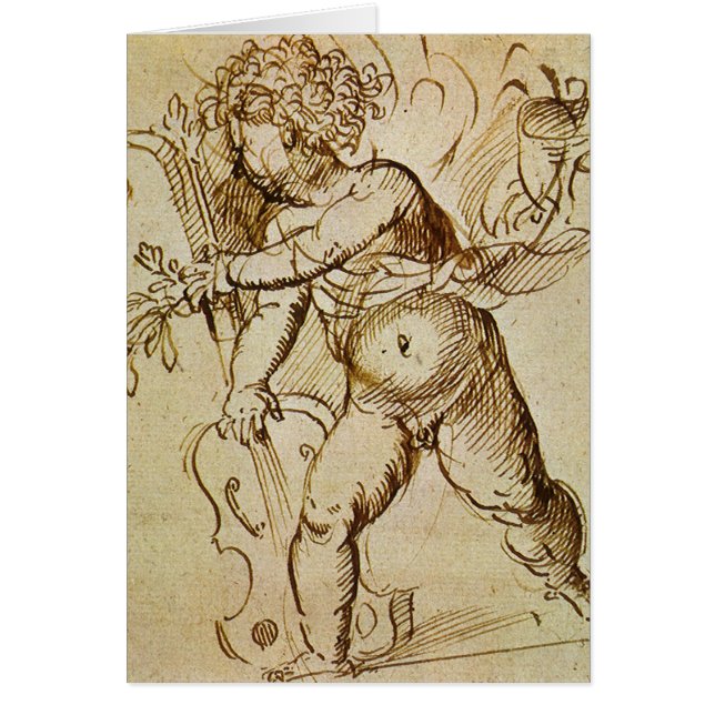 Cupidon avec un violon par Domenico Campagnola (Devant)