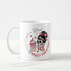 Cupidon est stupide anti-Valentin café Mug