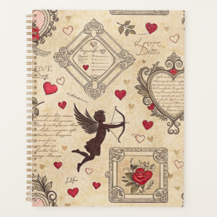 Cupidon romantique calligraphie victorienne Saint-