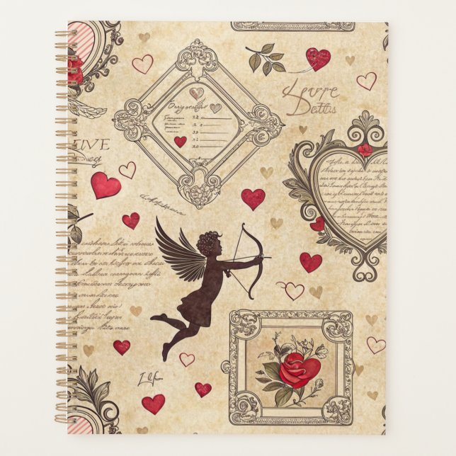 Cupidon romantique calligraphie victorienne Saint- (Devant)
