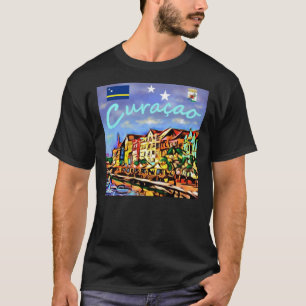 Curaçao affiche voyage classique T-shirt