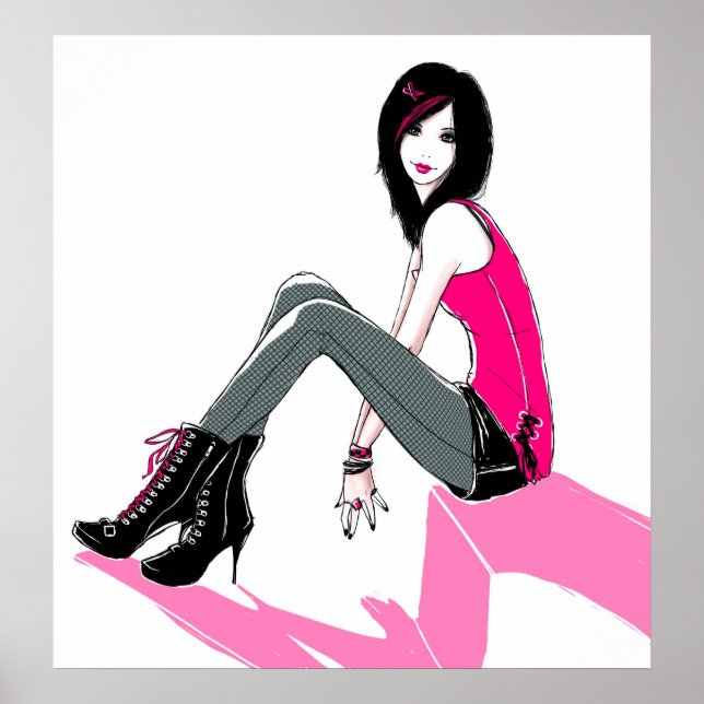 Curbside Pink - Poster (Devant)